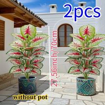 Large Artificial Alocasia Tree Indoor Outdoor Weddings Decoration Plants... - $44.46 CAD