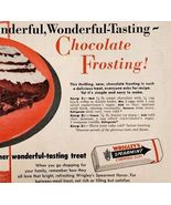 1956 Wrigley&#39;s Spearmint Gum Frosting Recipe Advertisement Candy Vintage... - €8,59 EUR