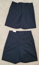 NWT 2 Pairs Classroom School Uniforms Shorts Lot Size 15/16 Navy Blue Be... - $17.77