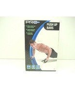 Pro Strength Push Up Bars Cushion Grips Strength Core Chest Triceps Work... - £12.40 GBP