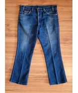 Vtg Levis 517-2017 Jeans Bootcut Blue Denim Tag 38x30 Fits 36x28 Red Tab... - $399.29 MXN