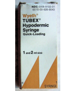 Tubex Hypodermic Syringe (No Needle) - Wyeth - Preowned