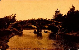 Vintage POSTCARD-RUSTIC Bridge, Slow Lake, Golden Gate Park, San Francisco BK66 - £4.74 GBP