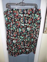 LULAROE Cassie Skirt Black W/Circles Size 3XL Women&#39;s NEW - $29.37