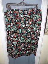 LULAROE Cassie Skirt Black W/Circles Size 3XL Women&#39;s NEW - £19.23 GBP