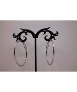 NIB FaithHeart Silver Stainless Steel Hoop Earrings   - $306.87 MXN