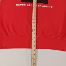 The North Face Mens Box NSE Pullover Red Cotton Blend Hoodie Sweatshirt Chest 43 image 9