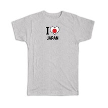 I Love Japan : Gift T-Shirt Flag Heart Country Crest Japanese Expat - £20.03 GBP