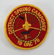 Vintage 1978 Ouachita District Spring Camporee Boy Scouts BSA Camp Patch - £9.19 GBP