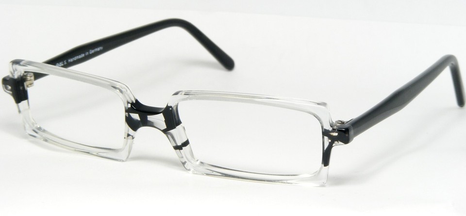 AXEL S. MILO 216 222 CLEAR /BLACK EYEGLASSES GLASSES 49-16-140mm (NOTES)... - $66.68