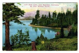 Gold Lake Near Blairsden California Postcard Western Pacific  Railroad Line - $13.86