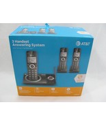 AT&amp;T 3 Handset Answering System Machine Cordless Telephone Smart Call CL... - £30.47 GBP
