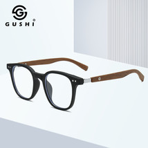 Myopia Glasses Personalized Trend HD Anti-blue Wood Grain Leg Glasses Frame - $32.00