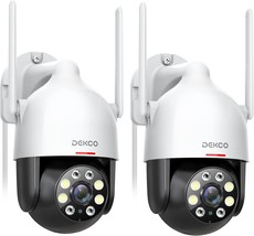 3Mp Surveillance Cameras With Motion Detection And Siren, 2-Way Audio, Full - £80.40 GBP