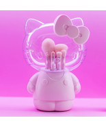 Hello Kitty Impressions 6 Pc Makeup Brush Gift Set W/Container Matte Pink - $564.31 MXN