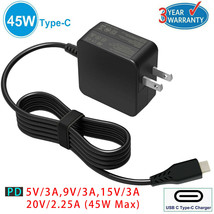 For Hp Chromebook L43407-001 934739-850 Laptop Type-C Usb C Ac Adapter Charger - £18.89 GBP