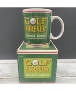 Vintage Golf Forever Housework Work Whenever Ceramic Porcelain Coffee Te... - £19.75 GBP