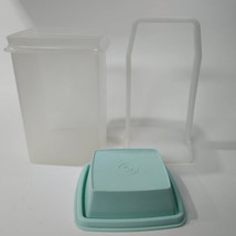 Tupperware Pick-A-Deli 3-Pc Mint Green Pickle Celery Keeper Storage Container - £7.86 GBP