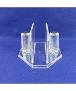 Napkin Salt Pepper Holder Caddy Clear Acrylic 3 Piece Set Vintage Decor - $63.74 CAD