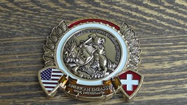 USMC MSG Marine Security Guard Det Bern Switzerland Challenge Coin #151T - £63.94 GBP