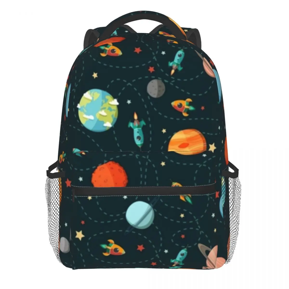  Sky Print Backpack Space Adventure Youth Polyester Travel Backpa Durable Style  - $138.73