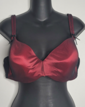 Cacique Bra Womens 42D Red Black Padded Lined Underwire Valentines Sexy - $21.99