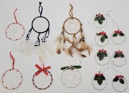 Lot of 13 Dream Catcher Christmas Tree Hanging Ornaments - £7.77 GBP