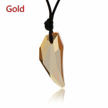 Accessories Gift Adjustable Fashion Crystal Pendant Wolf&#39;s Tooth Necklac... - £6.80 GBP+