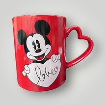 Disney’s Mickey Mouse Love Red Heart Handle 20 Oz Valentine Coffee Tea M... - $14.99