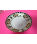 Antique Nippon Hand Painted Jeweled Serving Footed Bowl Dish 7&quot; Diameter - £15.97 GBP