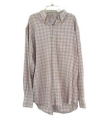 Peter Millar Plaid Long Sleeve Dress Shirt with button Down Collar Size ... - £16.53 GBP