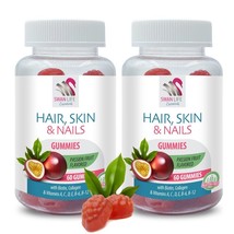 Glossy finish - HAIR, SKIN &amp; NAILS - Brilliant hair 2 Bottles 120 Gummies - $34.16