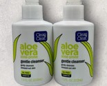 2 x Clean &amp; Clear Aloe Vera Acne Prone Gentle Cleanser Oil Free Sensitiv... - £19.83 GBP