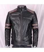 sheep leather biker jacket - £196.34 GBP