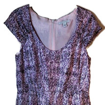 Banana Republic Pink/Purple/Black 100% Silk Sheath Dress Size 8 - £35.46 GBP