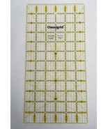 Omnigrid 6&quot; x 12&quot; quilting ruler Yellow marked lines 6x12 - £9.55 GBP