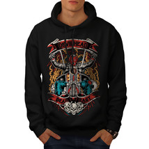 Wellcoda Devil Head Satan Biker Dead Mens Hoodie - £27.28 GBP+