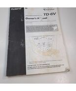 Roland TD-6V Percussion Drum Module Original Owners Manual instructions ... - $327.55 MXN