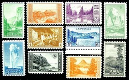 National Parks Set of Ten Collector Perforated Mint NH Set of Stamps 740-49 - £7.97 GBP