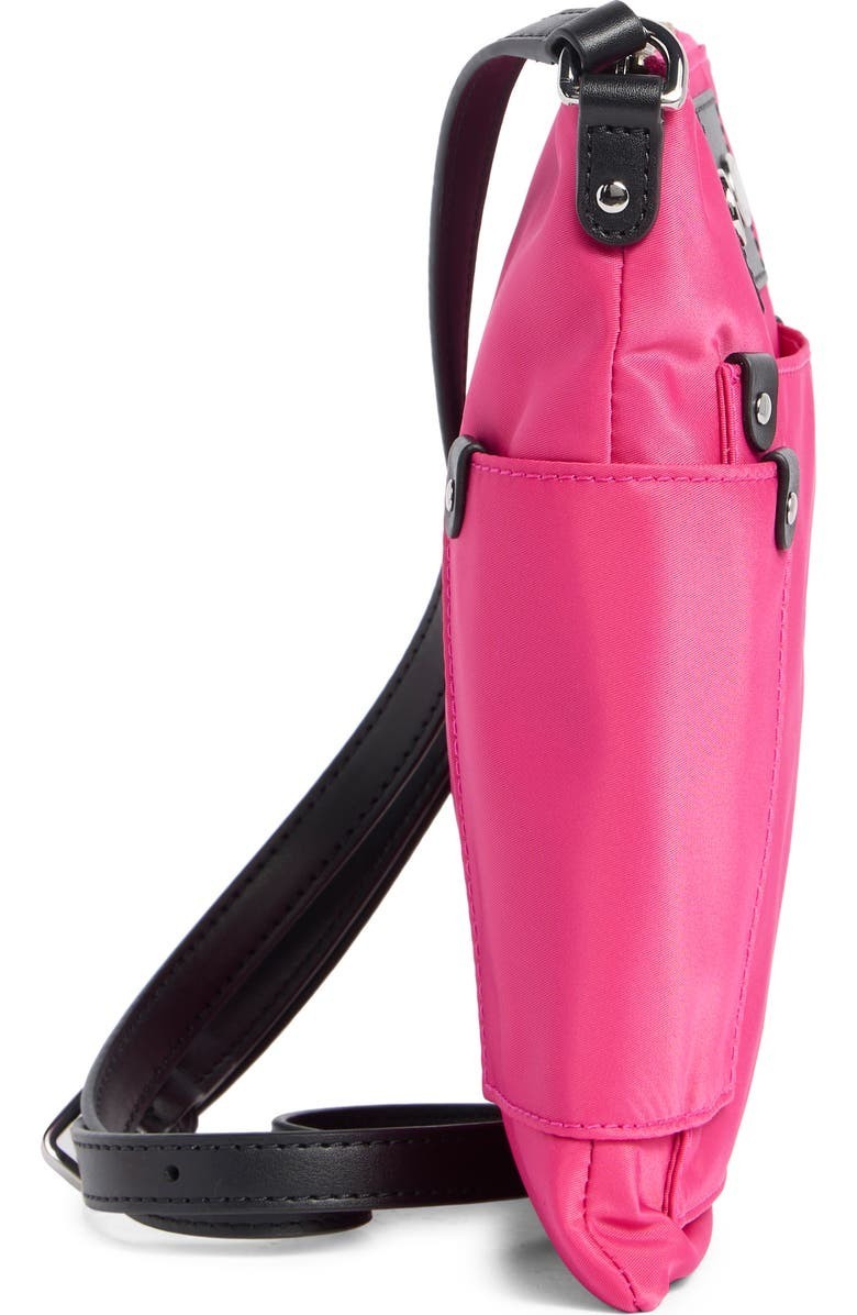 Marc Jacobs Preppy Swing Nylon Flat Crossbody Bag ~NWT~ Hot Pink Item image 4
