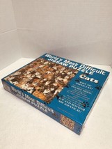 Vtg Cats Worlds Most Difficult Jigsaw Puzzle Double Sided 529 Pieces 1995 Sealed - £12.41 GBP