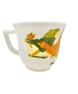 Vintage Child&#39;s Tea Set Cup 2.5 inch White Glass Chickens - £5.52 GBP
