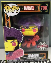 Funko POP Marvel X-men Gambit 798 Black Light Exclusive - £22.05 GBP