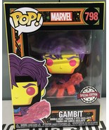 Funko POP Marvel X-men Gambit 798 Black Light Exclusive - £22.03 GBP