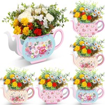 6 Pcs Tea Party Decorations Princess Party Flower Boxes Centerpiece Flor... - £26.77 GBP