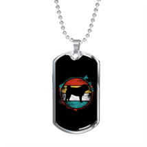Pug Necklace Stainless Steel or 18k Gold Dog Tag 24&quot; Chain - £37.92 GBP+