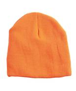 Orange D&amp;Y Neon Short Knit Beanie - £11.79 GBP