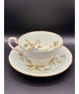Paragon teacup &amp; saucer pale green bone china, Oriental courting scene g... - £404.44 GBP