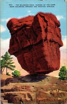The Balanced Rock Garden of the Gods Colorado &amp; Manitou Springs CO Postcard PC8 - £3.97 GBP