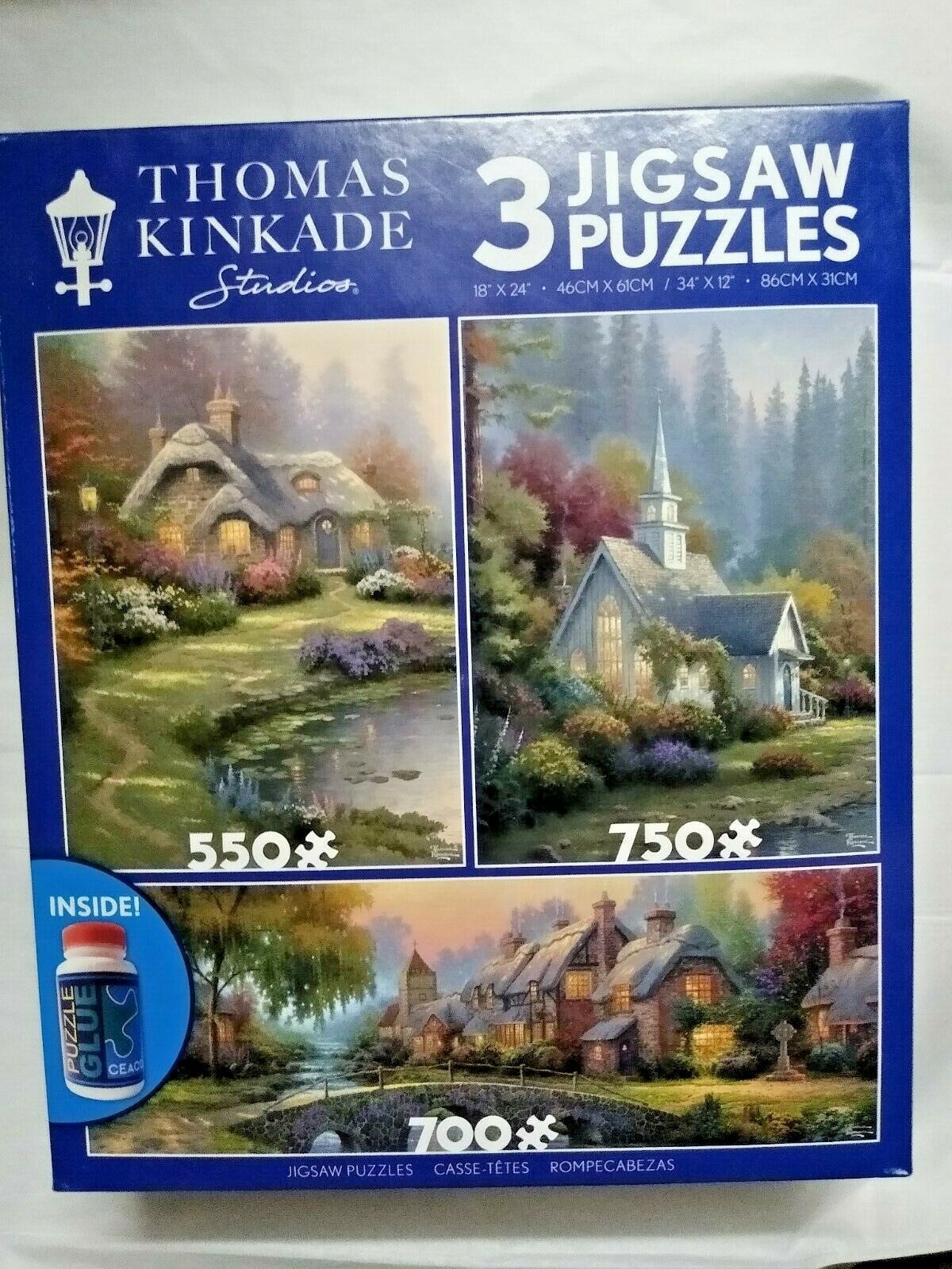 Thomas Kinkade & Disney's Beauty & The Beast 750 Piece Puzzle Complete